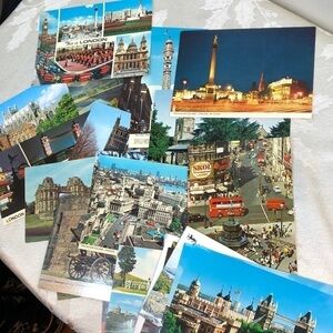 Vintage Great Britain Postcards 1970s Large Lot